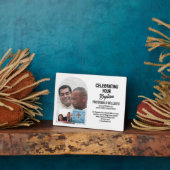 オリジナル名入れ写真 洗礼を祝って フォトプラーク (側面)