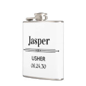 オリジナル名入れ フラスク (左)