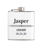 オリジナル名入れ フラスク (正面)