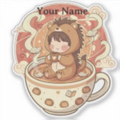 オリジナル名前 ハリネズミ 学校 ラベル シール (正面)