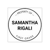 オリジナル名教室スタンプの所有物 ラバースタンプ (インプリント)