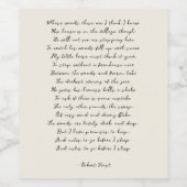 オリジナル名言, 結婚誓約, 詩 ワインラベル (シングルラベル)