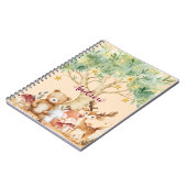 オリジナル名 ウィムジカル ウッドランド フォレスト アニマル ノートブック (左側)