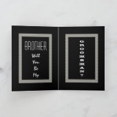 オリジナル名 ブラザー グルームズマン ウェディング 招待状 (内部)