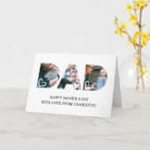 オリジナル名・写真コラージュ 父の日 カード (黄色い花)