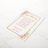 オリジナル名 母の日 ホイル カード おしゃれな花 (回転した状態)