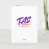 オリジナル名 誕生日 モルモット 青い風船 カード (裏面)