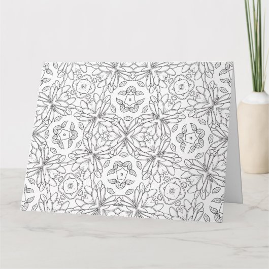 オリジナル塗り絵グリーティングカード(62) カード (裏面)