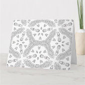 オリジナル塗り絵グリーティングカード（64） カード (裏面)