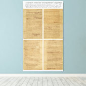 オリジナル大荷車を引く統独立宣言 キャンバスプリント (インサイチュ (ウッドフロア))