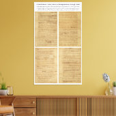 オリジナル大荷車を引く統独立宣言 キャンバスプリント (インサイチュ (リビング))