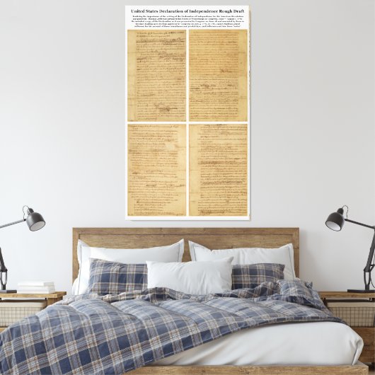 オリジナル大荷車を引く統独立宣言 キャンバスプリント (インサイチュ (寝室))