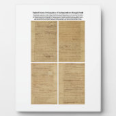 オリジナル大荷車を引く統独立宣言 フォトプラーク (正面)