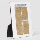 オリジナル大荷車を引く統独立宣言 フォトプラーク (側面)