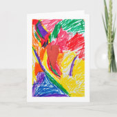 オリジナル子供アートプリント カード (正面)