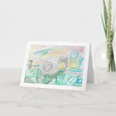 オリジナル子供アートプリント カード (正面)