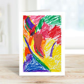 オリジナル子供アートプリント カード