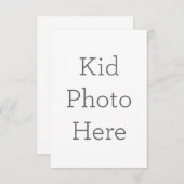 8.9cm x 12.7cmフラットサンキューカード (正面/裏面)