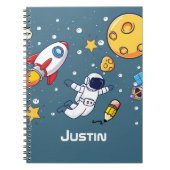 オリジナル宇宙飛行士宇宙学校用品 ノートブック (正面)