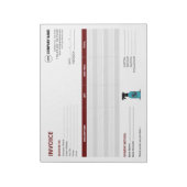 オリジナル害虫駆除請求書テンプレート ノート (回転)