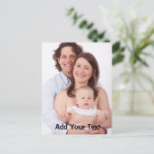 オリジナル家族写真オーダーメイド ポストカード (スタンド正面)