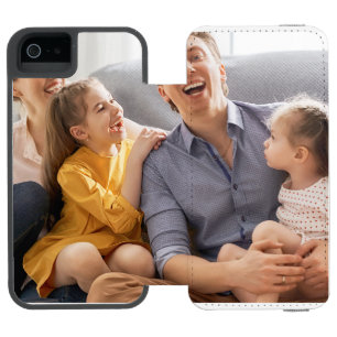 オリジナル家族写真カスタムグッズ iPhone SE/5/5sウォレットケース