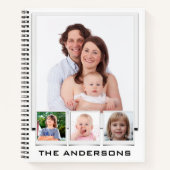 オリジナル家族写真スパイラルを作成 ノートブック (正面)