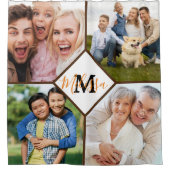 オリジナル家族写真 シャワーカーテン (正面)