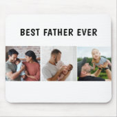 オリジナル巨大フォトコラージュ 父へのプレゼント マウスパッド (正面)