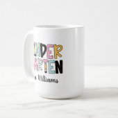 オリジナル幼稚園教師Tシャツ, 幼稚園 コーヒーマグカップ (正面左)