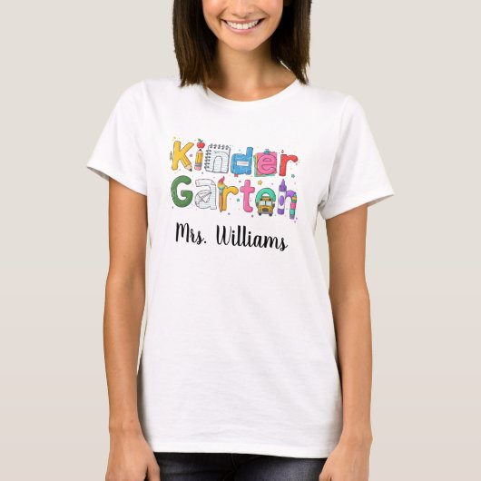 オリジナル幼稚園教師Tシャツ, 幼稚園 Tシャツ (正面)