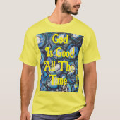 オリジナル幾何学的抽象芸術手書きパターン Tシャツ (正面)