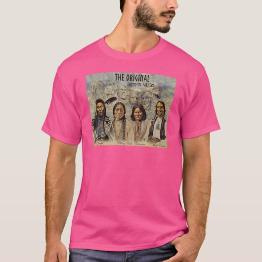 オリジナル建国ファーザー先住民アメリカ Tシャツ (正面)