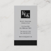 オリジナル弁護士名刺 名刺 (裏面)