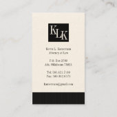 オリジナル弁護士名刺 名刺 (裏面)