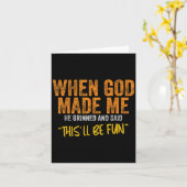 オリジナル引用文とおもしろいことわざいつ神が私をFにした カード (黄色い花)