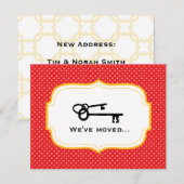 オリジナル引越しお知らせ 案内状 (正面/裏面)