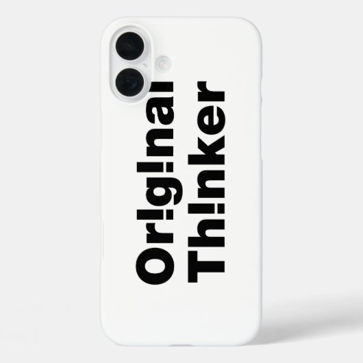 オリジナル思想家 Case-Mate iPhoneケース (裏面)