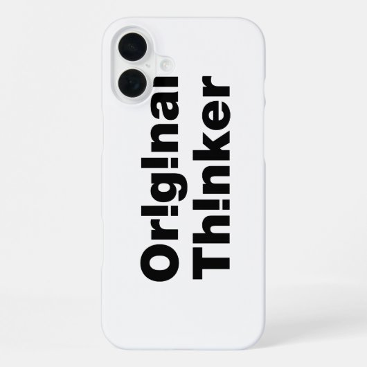 オリジナル思想家 iPhoneケース (裏面)