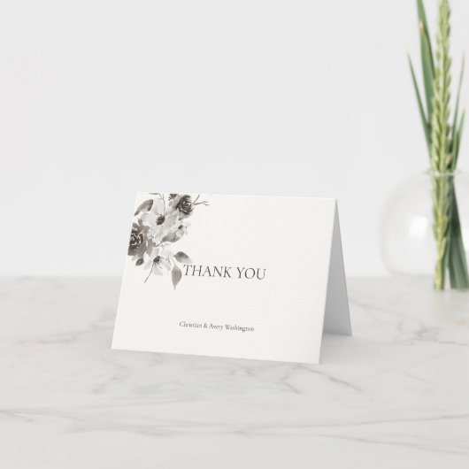 オリジナル感謝カード - セピア調 サンキューカード (正面)