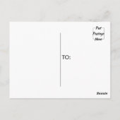 オリジナル感謝メッセージ愛国テンプレート ポストカード (裏面)