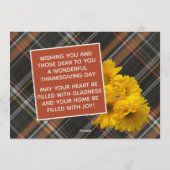 オリジナル感謝祭グリーティングカード プライドホリデーカード シーズンカード (裏面)