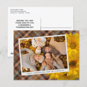 オリジナル感謝祭グリーティングカード プライドホリデー ポストカード (正面/裏面)