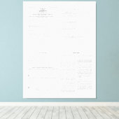 オリジナル所得税型枠1040 1913 (4)ページ キャンバスプリント (インサイチュ (ウッドフロア))