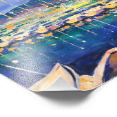 オリジナル手作りア絵画クリルs – 海港 フォトプリント            (角)