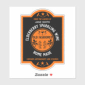 オリジナル手作りエルダーベリー スパークリング  シール (シート)