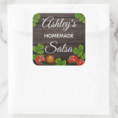 オリジナル手作りサルサラベル スクエアシール (バッグ)