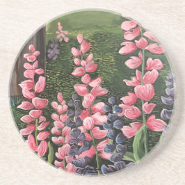 オリジナル手描きアート「野の花」 コースター