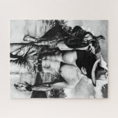 オリジナル手描きセクシーカウボーイマン男性へ ジグソーパズル (横)