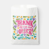 オリジナル手描き サンキュー 小規模ビジネス フェイバーバッグ (正面)